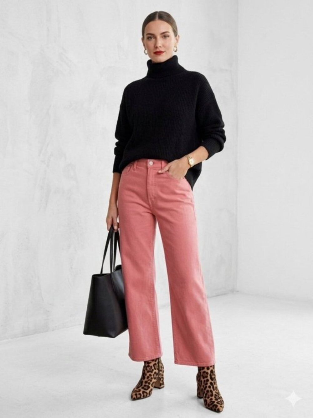 Mother The Dodger Ankle Jeans Salmon Hit The Hay Wide Leg High Rise 31